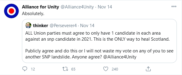 Alliance for Unity's Twitter