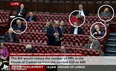 Lords snoozing for £300 per day